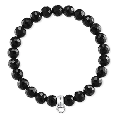 Abbildung von Thomas Sabo Damen Charm Armband Obsidian schwarz Club X0220 840 11 L18,5