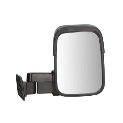 Abbildung von Außenspiegel Tyc 310 0059 rechts schwarz konvex, kurzer Spiegelarm, für manuelle Spiegelverstellung FORD: Transit Mk3 Bus, Kastenwagen