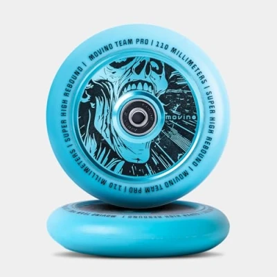 Abbildung von Movino TEAM PRO Full Core 110 mm Rollen für Stunt Scooter Blau