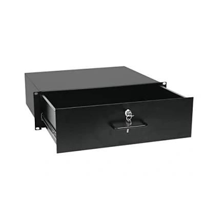 Abbildung von OMNITRONIC Rackschublade mit Schloss 3HE Abschließbare Schublade für 19&quot; Racks