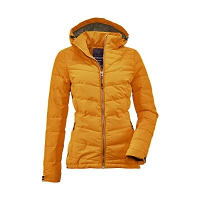 Abbildung von Killtec Damen Jacke In Daunenoptik Skane WMN Quilted JCKT A Damenjacke mit abzippbarer Kapuze Übergangsjacke ist wasserabweisend Steppjacke, gelb, 42, 35615 000
