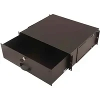 Abbildung von DIGITUS Professional 3HE Dokumentenablage / Schublade, 19&quot; (485mm), abschließbar, Schwarz