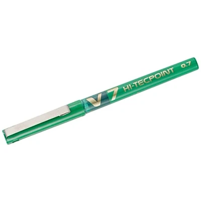 Abbildung von Pilot V7 Hi Tecpoint Tintenroller mit flüssiger Tinte Einzelbett grün