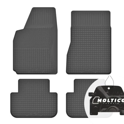 Abbildung von Gummimatten mit Rand Auto Fußmatten Gummi Automatten Passgenau 4 teilig Set passend für Nissan Primera P12 2002 2007