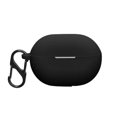Abbildung von kwmobile Hülle kompatibel mit Huawei FreeBuds Pro 3 Kopfhörer Silikon Schutzhülle Etui Case Cover Schoner in Schwarz
