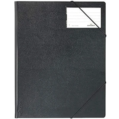 Abbildung von Durable Eckspannmappe A4 (für 1 150 Blatt DIN A4) schwarz, 232001