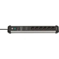 Abbildung von Brennenstuhl Steckdosenleiste &quot;Premium Pect Line&quot;, 6 fach, (Kabellänge 3 m), USB Power Delivery Typ C, 1x A, Überspannungsschutz und Schalter