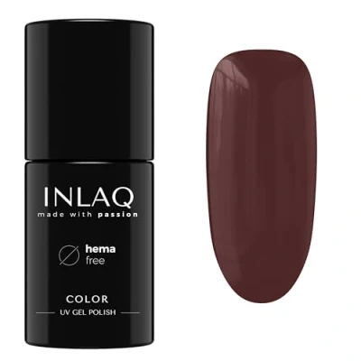 Abbildung von INLAQ® HEMA Free UV Nail Polish Brownie 6 ml Gel Nagellack frei von Gellack Lack in verschiedenen LED Farben