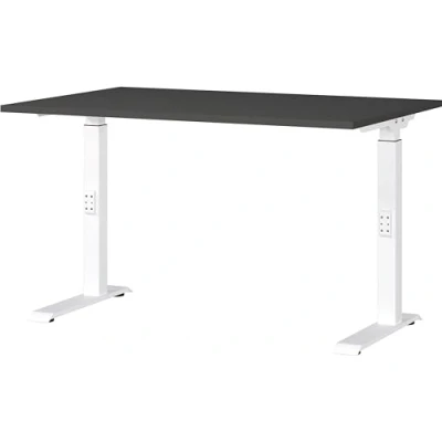 Abbildung von GERMANIA Schreibtisch &quot;Downey, mechanisch höhenverstellbar&quot;, moderne Farbvariationen, Breite 120/140/160/180 cm, Made in Germany