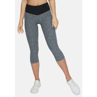 Abbildung von Formbelt 3/4 Capri MIT Handytasche Lederhose, Damen, Größe: Small, Grau