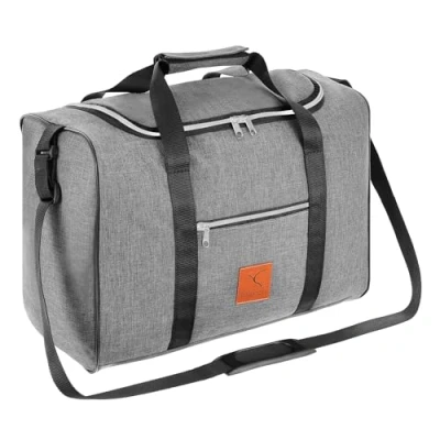Abbildung von Granori Reisetasche 40x30x20 cm Handgepäck für Flüge mit z. B. Wizz Air (Modell WT2), extra leicht, abschließbarem Fach und verstellbarem Schultergurt