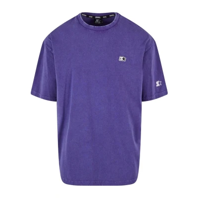 Abbildung von Starter Essential TEE Tshirt basic, Herren, Größe: Small, Purple acid washed