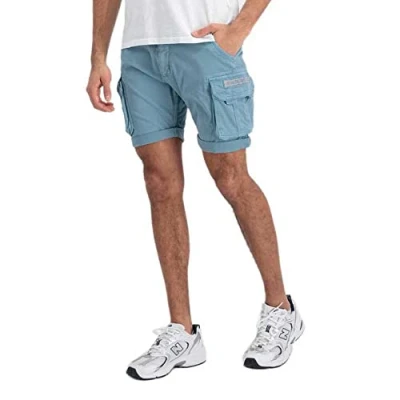 Abbildung von Alpha Industries CREW Shorts, Herren, Größe: 32, Greyblue