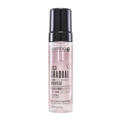 Abbildung von Sienna X Gradual Clear Self Tan Water Mousse (190ml) Veganes Bräunungsmousse mit Hyaluronsäure und Aloe Vera