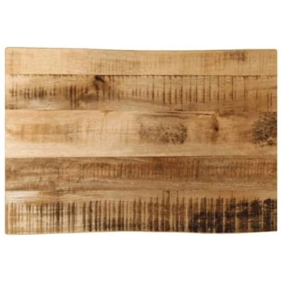 Abbildung von vidaXL Tischplatte, Holzplatte für Tisch Esstisch Couchtisch, Massivholzplatte Baumkante, Ersatztischplatte, 70x40x2,5cm Raues Mango Massivholz