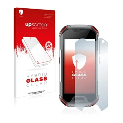 Abbildung von upscreen Schutzglas für Unihertz Atom XL Schutzfolie, Glas Folie [Klar, 9H Panzerschutz, Anti Fingerprint]