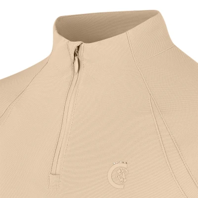 Abbildung von Reitshirt Madrid Trainingsshirt Mädchen Langarm Beige Größe 130