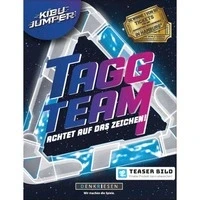 Abbildung von DENKRIESEN KIBU Jumper® Tagg Team Spiel für 4 6 Spieler ab 8 Jahren Schnelles Teamspiel mit geheimen Zeichen Kommunikation &amp; Taktik Perfekt Gruppen, Spieleabende Partys