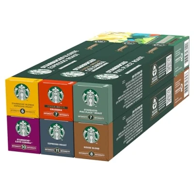 Abbildung von STARBUCKS Discovery Variety Pack by Nespresso, Kaffeekapseln 6 x 10 (60 Kapseln) Exklusiv bei Amazon