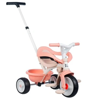 Abbildung von Smoby Be Move Komfort Rosé Fahrzeug für Kinder ab 10 Monate Mitwachsend Schubstange