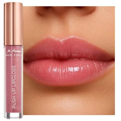 Abbildung von M. Asam MAGIC FINISH Push up Lipgloss Rosewood Light (4 ml) Plumping Rosenholzfarbener Für Volle, Glänzende Lippen, Angereichert Mit Hyaluron, Prickelnder Effekt.