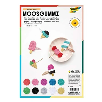 Abbildung von folia Moosgummi mehrfarbig