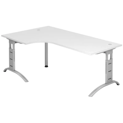 Abbildung von HAMMERBACHER Schreibtisch VFS82/W/S weiß