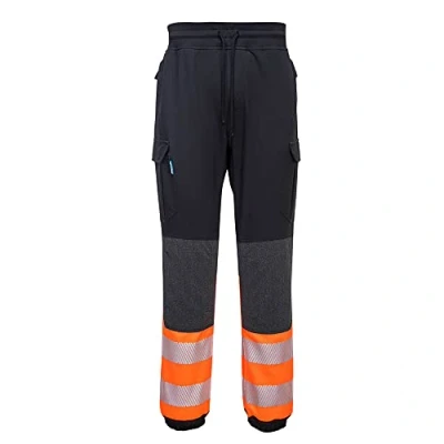 Abbildung von Portwest KX3 Warnschutz Flexi Bundhose für Männer, Farbe: Schwarz/Orange, Größe: L, KX341KORL
