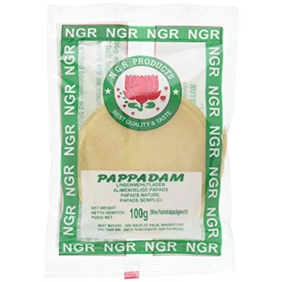 Abbildung von Ngr Pappadam, Linsenmehlfladen, 100g (1 x 100 g Packung)