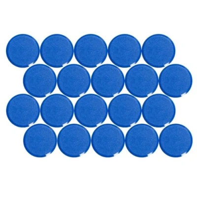 Abbildung von MAUL Facetterand Magnete MAULpro Ø29mm (20 Stück) Magnet aus bruchsicherem Kunststoff stark für Whiteboard und Magnettafel Ideal Büro, Homeoffice, Werkstatt Dunkelblau