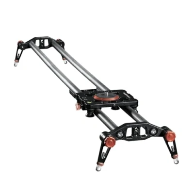 Abbildung von Walimex Pro Carbon Video Slider (100 cm, ruckelfreie Kamerafahrten, inklusiv Transporttasche und Wasserwage) schwarz
