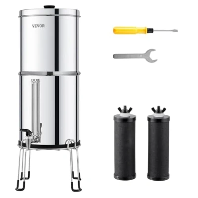 Abbildung von VEVOR Schwerkraft Wasserfiltersystem Wasserfilter Ultrafiltrationsmembran 7+8,5L