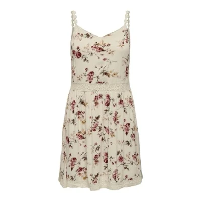 Abbildung von ONLY Onlkarmen ANNE LIFE S/L WVN NOOS Freizeitkleid, Damen, Größe: 34, Creme brûlée