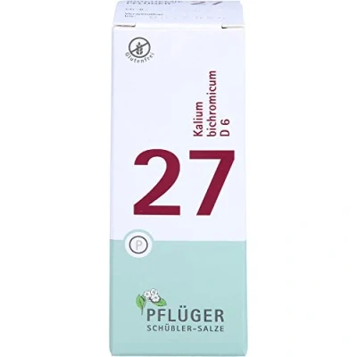 Abbildung von Schüßler Salz Nr. 27 Kalium bichromicum D6 100 St