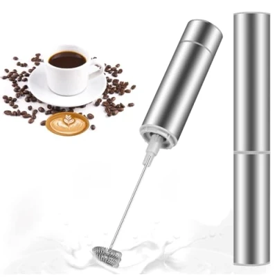 Abbildung von MOSUO Milchaufschäumer Stab/Milchschäumer Elektrisch Handheld Mini Getränkemixer Kaffeebesen batteriebetriebener für Latte, Matcha Tee, Cappuccino (Batterie)