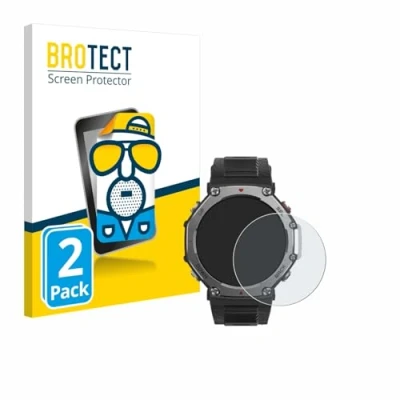 Abbildung von BROTECT Entspiegelungs Schutzfolie für Huami Amazfit T Rex 3 (2 Stück) Matte Displayschutz Folie, Anti Reflex, Fingerprint