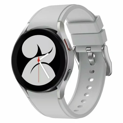 Abbildung von Silikon Sportband Grau Samsung Galaxy Watch 6 Classic 47mm &amp; 43mm