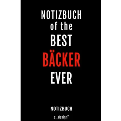 Abbildung von Notizbuch für Bäcker: Originelle Geschenk Idee [120 Seiten kariertes blanko Papier]