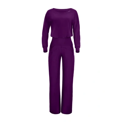 Abbildung von Winshape Functional Comfort Jumpsuit, Damen, Größe: XS, Dark plum
