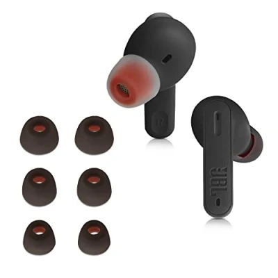 Abbildung von kwmobile 6x Polster für JBL Tune 230 NC TWS / T230NC HiFi Kopfhörer (3 Größen Silikon Ohrstöpsel In Ear Kopfhörer)