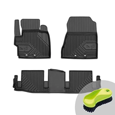 Abbildung von FROGUM No.77 Gummimatten Ganzjahresset von Auto Fußmatten Autofussmatten für Toyota IQ 2008 2016 Langlebiges TPE Material
