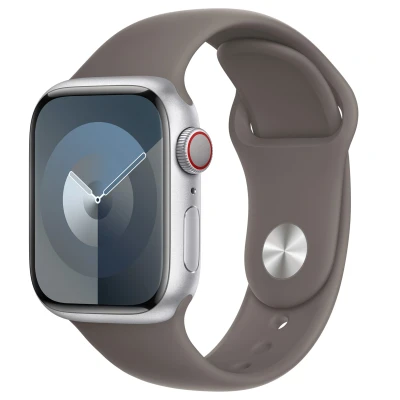 Abbildung von Apple Watch Armband Original Silikon und TPU (weich) Dunkelgrau Geeignet für Series 1 9 / SE