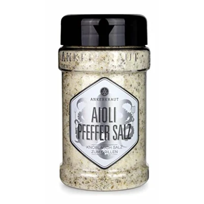 Abbildung von Ankerkraut Aioli Pfeffer Salz, für Butter, Finisher 310g im Streuer