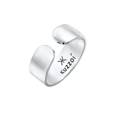 Abbildung von Kuzzoi Basic Statement Ring, Herren, Größe: 62, Silber