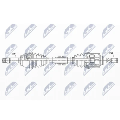 Abbildung von Antriebswelle NTY NPW NS 144