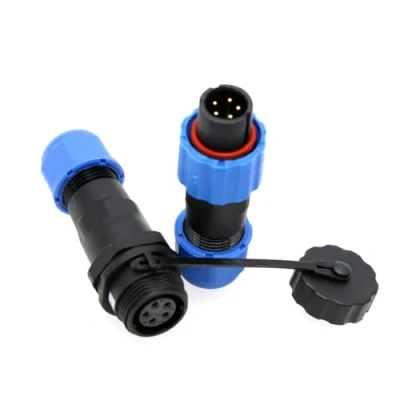Abbildung von ZBLZGP SD13 5 poliger Kabelstecker für die Luftfahrt,Wasserdichtes Stromkabel 5A 18AWG Panel Mount 13mm Docking Verbindung,Stecker Buchse Luftfahrt Outdoor
