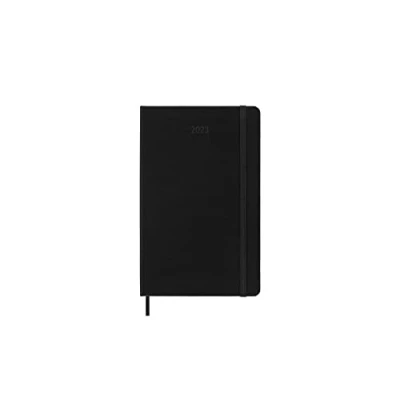 Abbildung von Moleskine Wochenplaner 2023, 12 Monats Wochenkalender, und Notizbuch, Hardcover, Großformat 13 x 21 cm, Farbe Schwarz