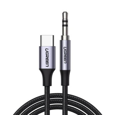 Abbildung von UGREEN USB C Klinke Kabel 1M 3,5mm auf Kopfhörer Adapter ohne DAC Chip nur kompatibel mit HUAWEI P40/P30 Pro/P20/P20 Pro/Mate 30 Pro, OnePlus 9/8/7T, Xiaomi Mi 11/10 usw.