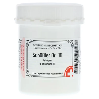 Abbildung von Schüssler Nr.10 Natrium sulfuricum D 6 T 1000 St