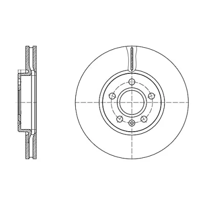 Abbildung von FEBI BILSTEIN 171494 Bremsscheibe Vorderachse 296 28 5 108 innenbelüftet beschichtet VOLVO: V90 II Kombi, V60 II, S90